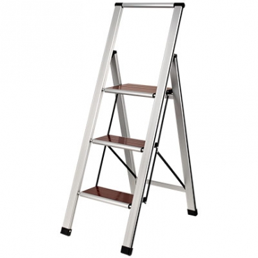 Sharer 分享+ 商品專區 三階造型實木踏板鋁梯